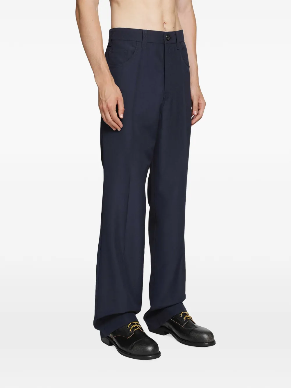 Marni Flared broek met vijf zakken Blauw