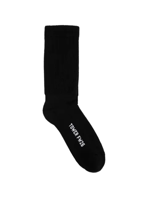 Rick Owens Tower glitter-effect socks
