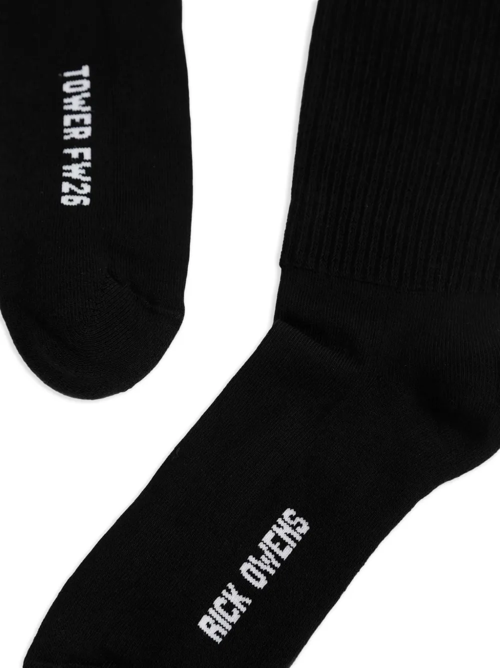 Rick Owens Tower sokken met glitters-effect Zwart
