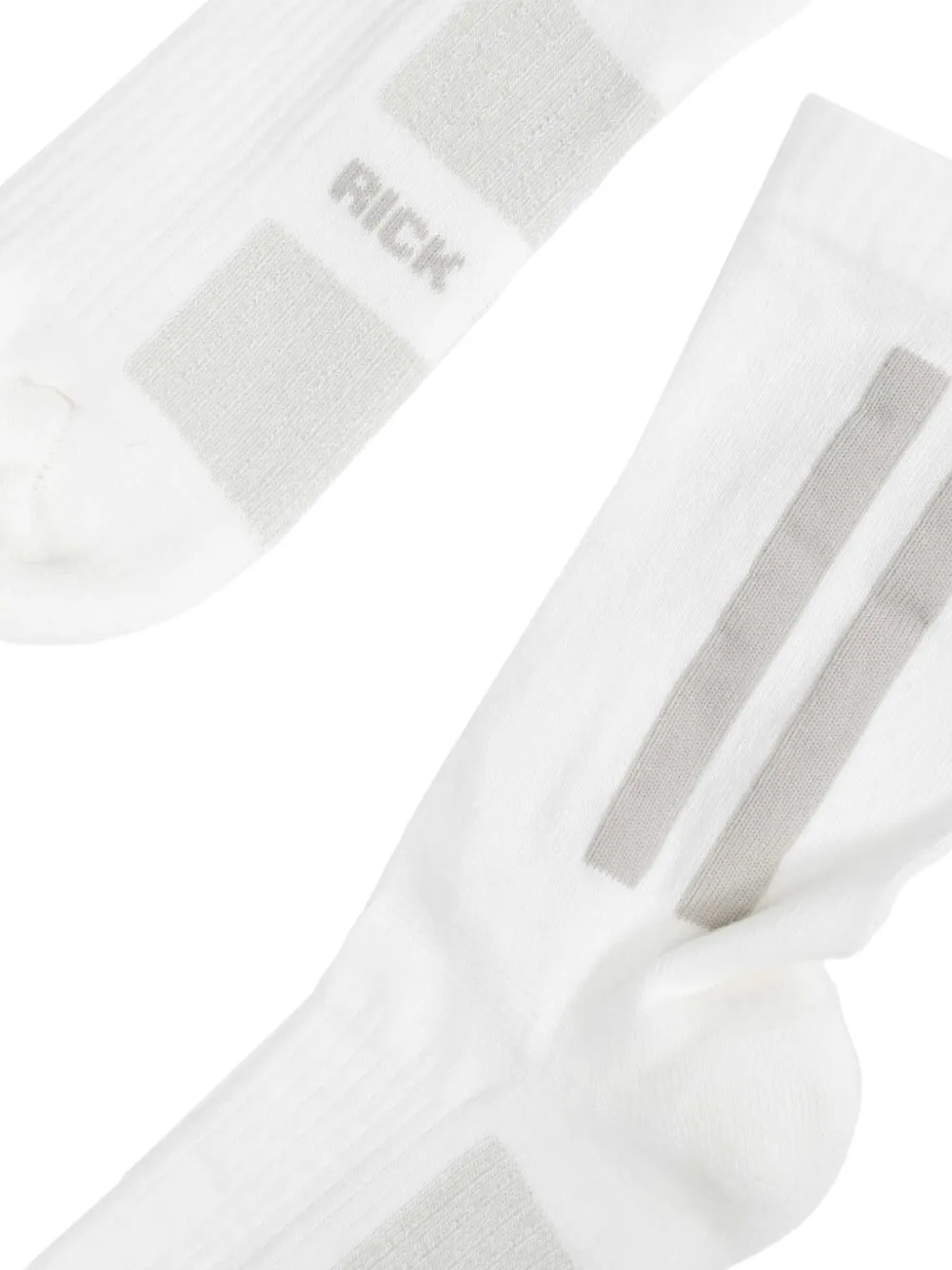 Rick Owens Geribbelde sokken met glitters Wit