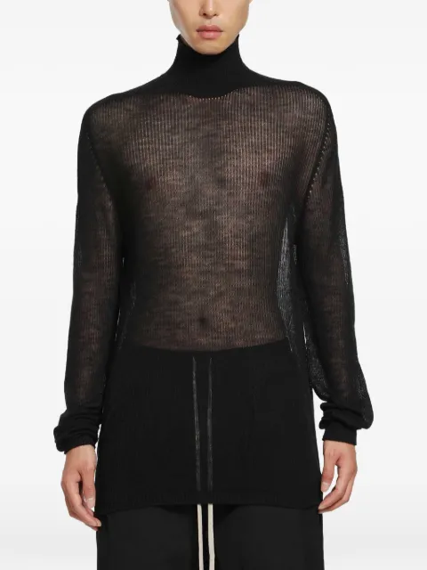 Rick Owens Gerippter Tower Kaschmirpullover
