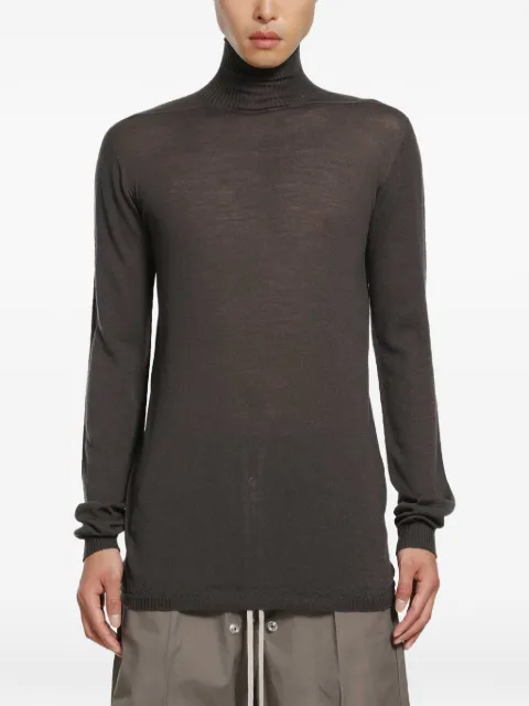 Rick Owens Tower Level turtleneck wool sweater