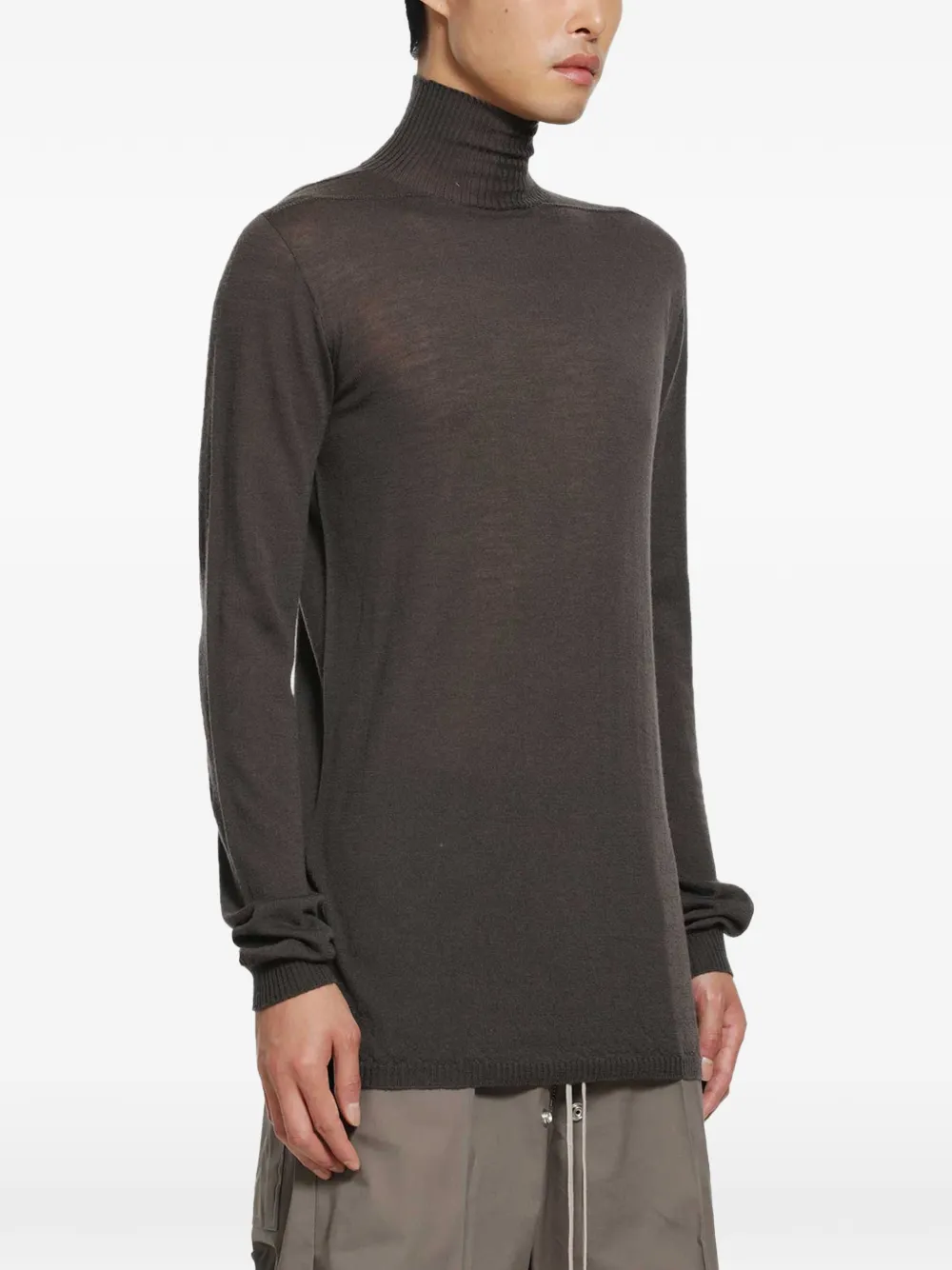 Rick Owens Tower Level wollen coltrui Bruin