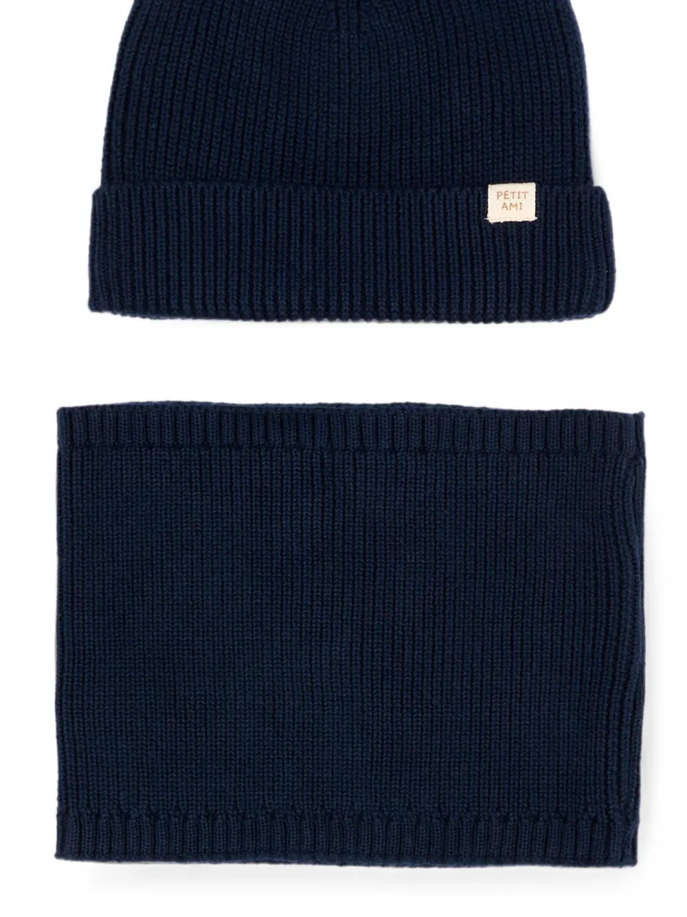 Mayoral Geribbelde muts en oordetail Blauw