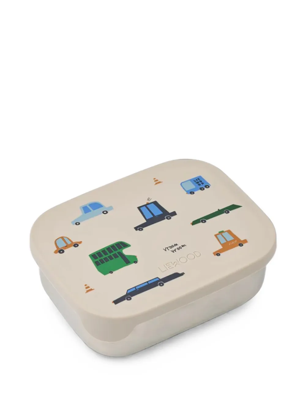 Liewood Arthur car-print lunchbox - Nude