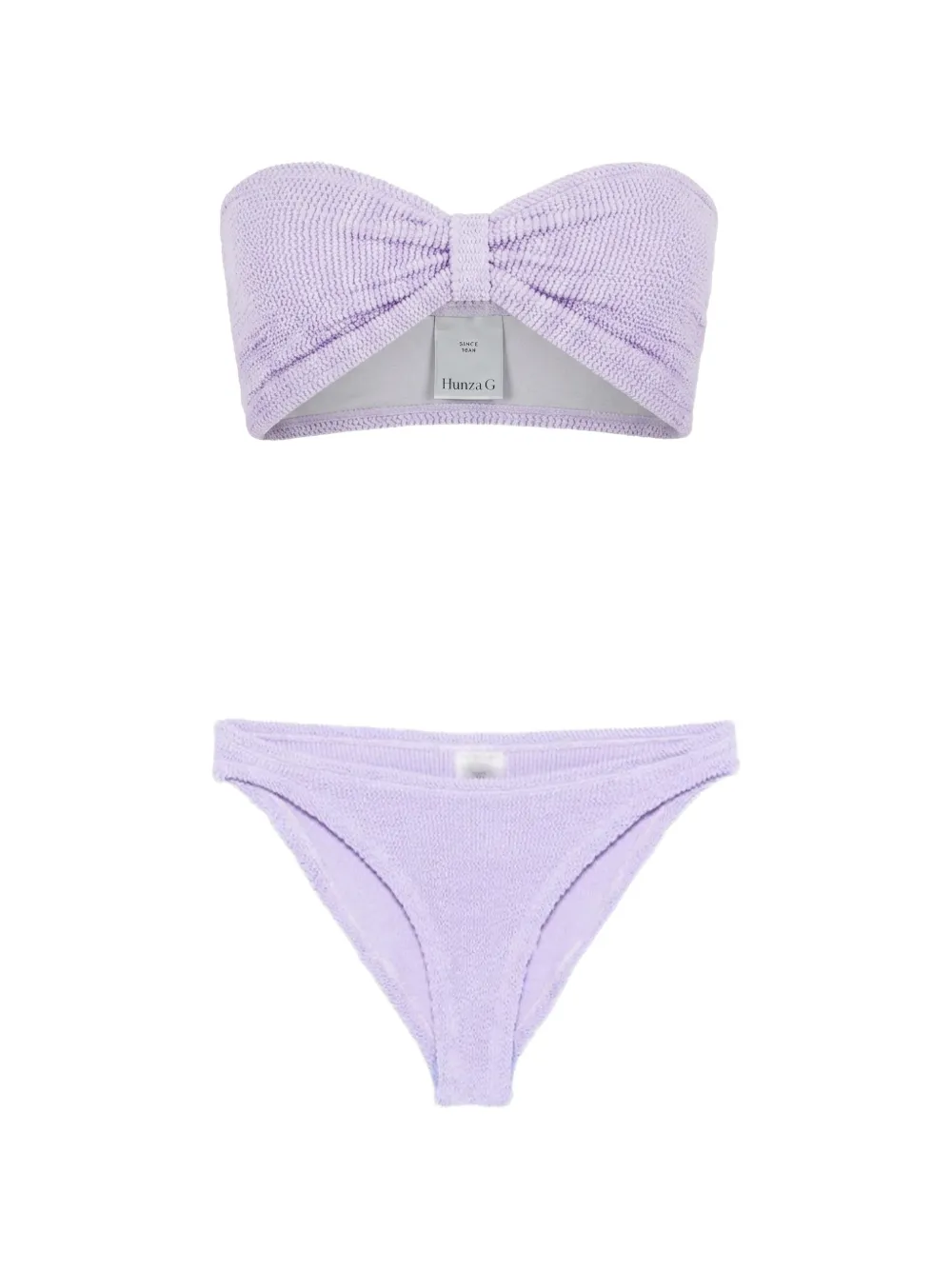 Hunza G Bikini con effetto stropicciato - Viola