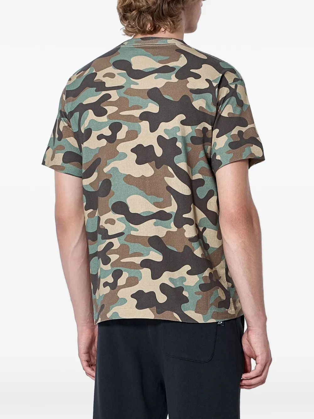 Bott Flail Camouflage-print Logo-motif T-shirt In Transparent