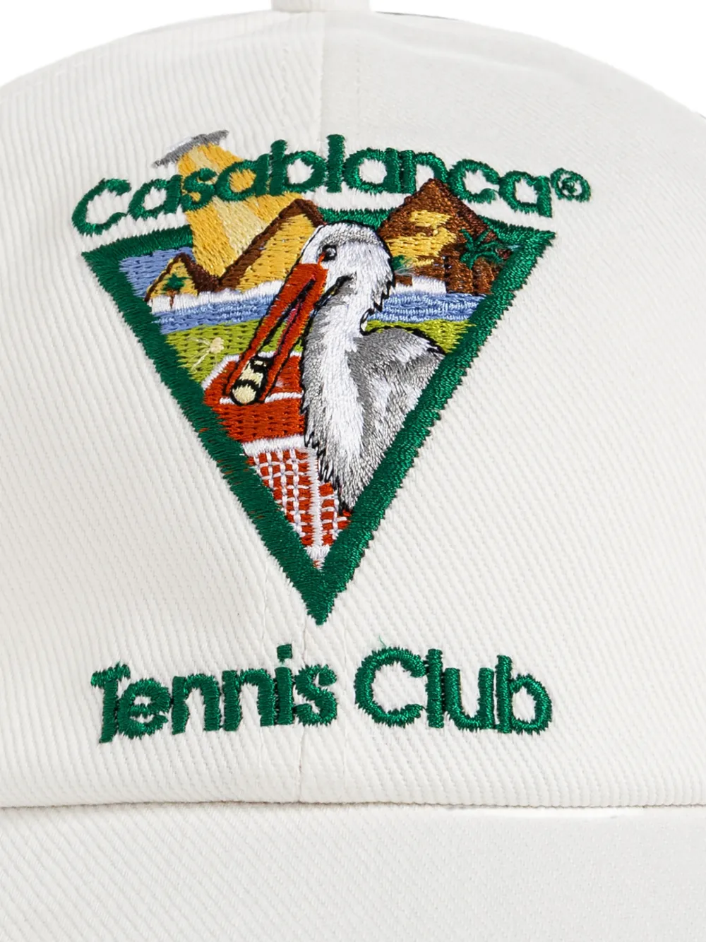 Casablanca Tennis Club Icon Pyramid Abduction pet Wit