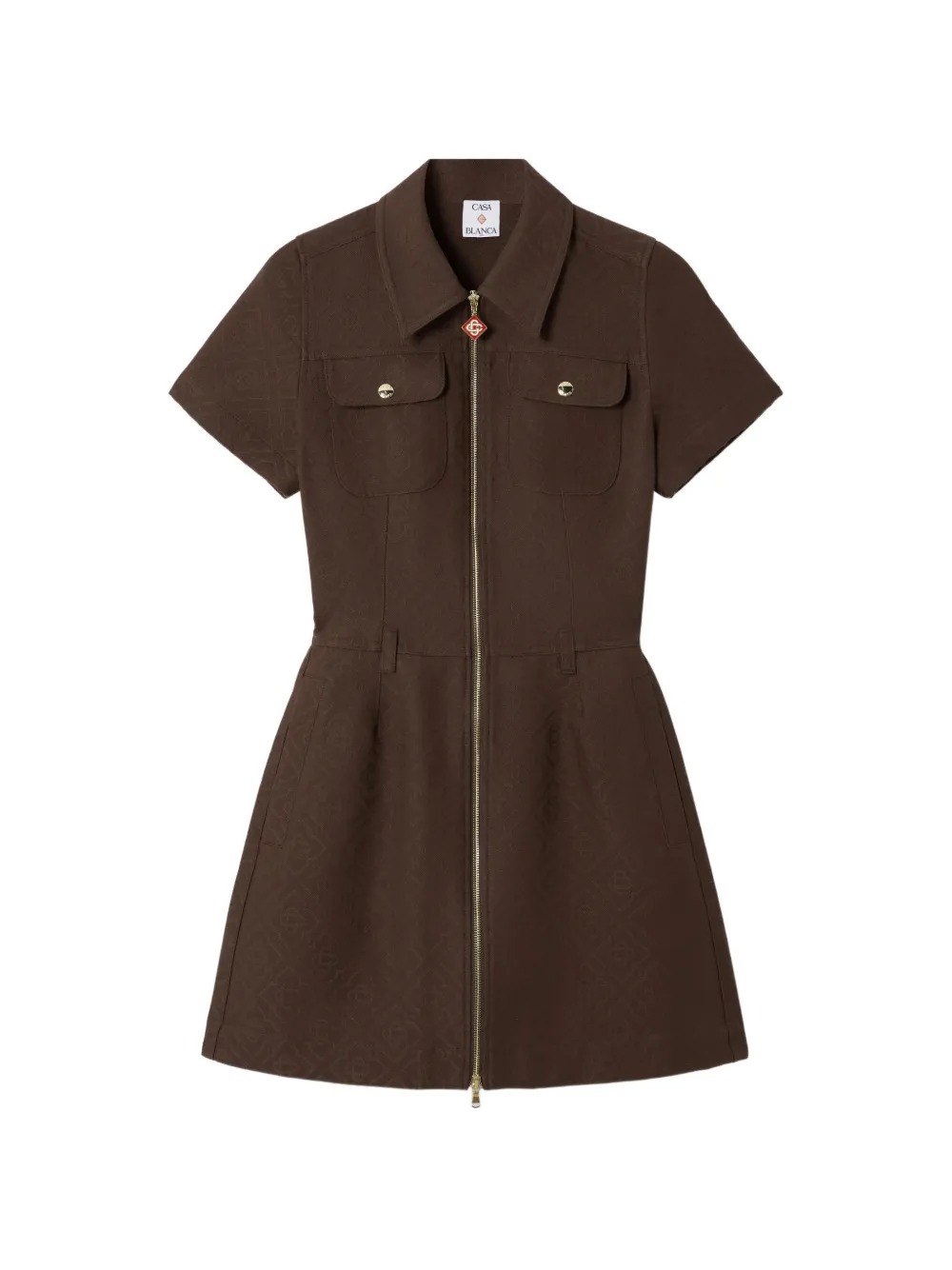 Casablanca Mini-jurk met jacquard Bruin