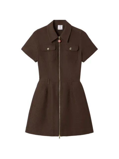 Casablanca monogram canvas midi dress