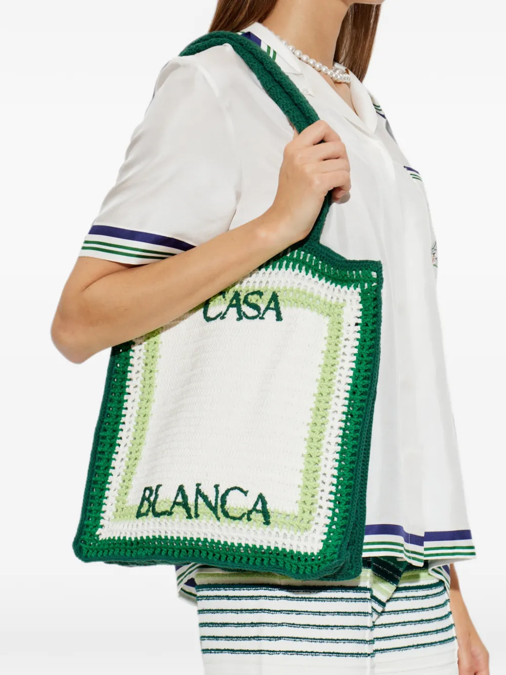 Casablanca Gehaakte tas Wit