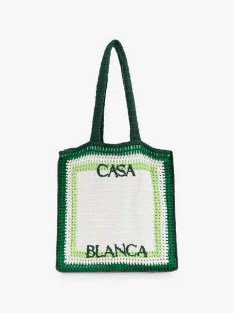 Casablanca logo-embroidered tote bag