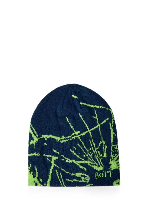 帽子 BoTT Shattered Skull Cap Beanie BOTT Shattered Skull Beanie Hat | Blue | FARFETCH JO