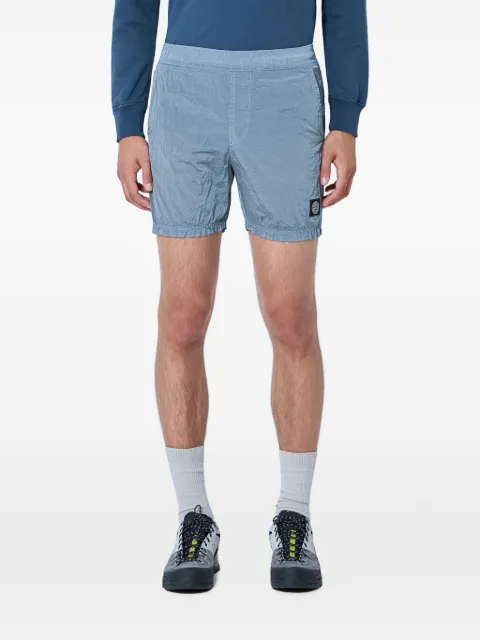 Stone Island logo-patch elasticated-waistband shorts