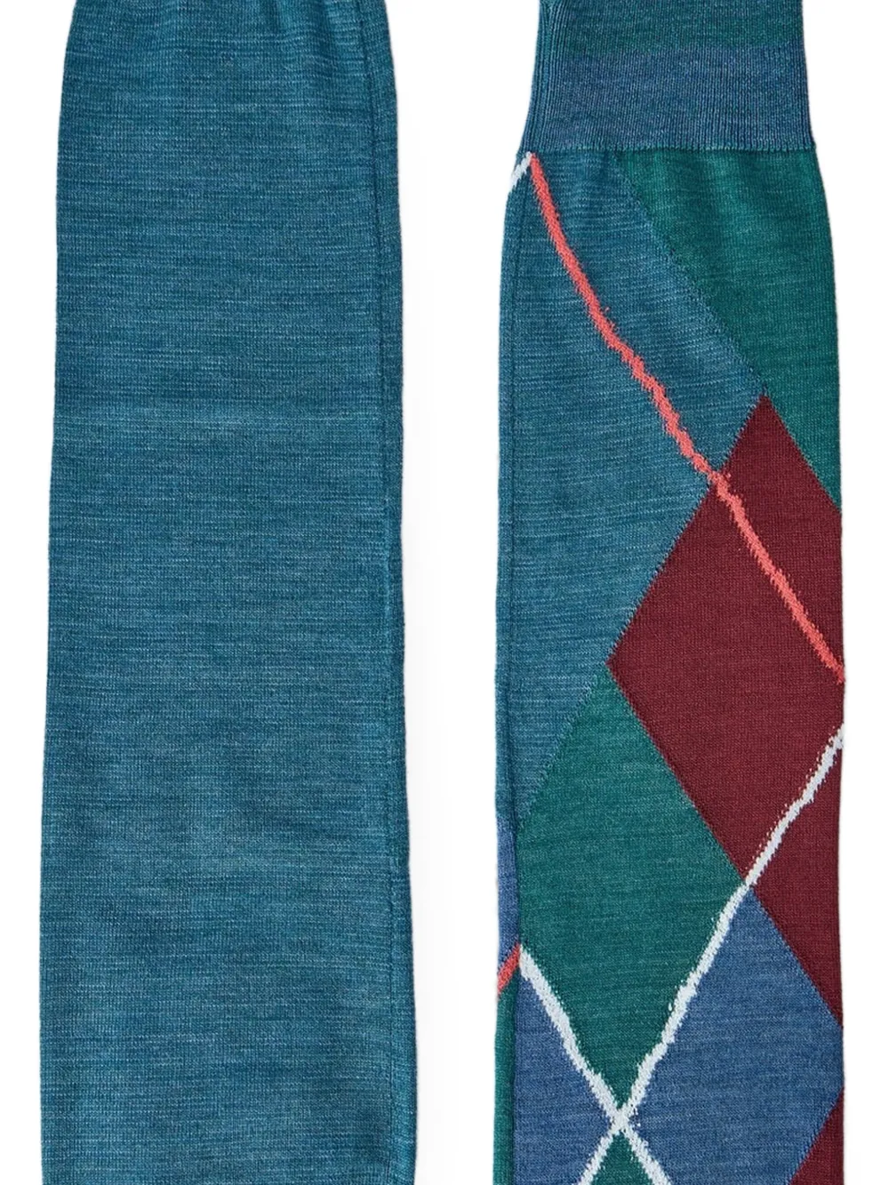 Vivienne Westwood Armwarmers met Orb-borduurwerk en argyle-patroon Groen