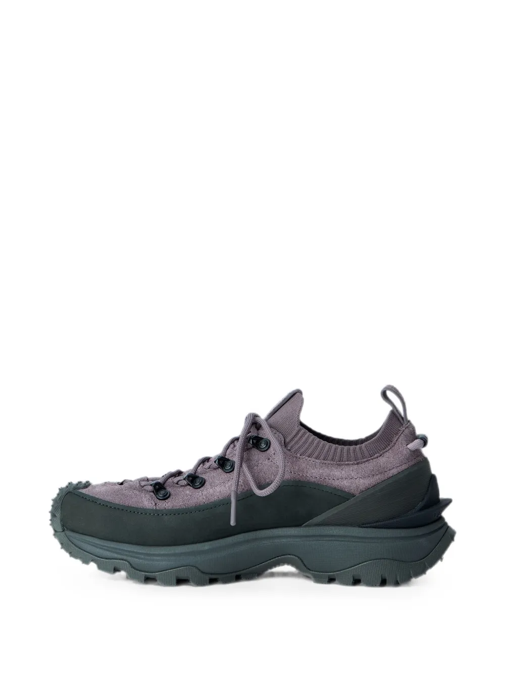 Moncler Trailgrip Lite3 nubuck en suède sneakers Paars