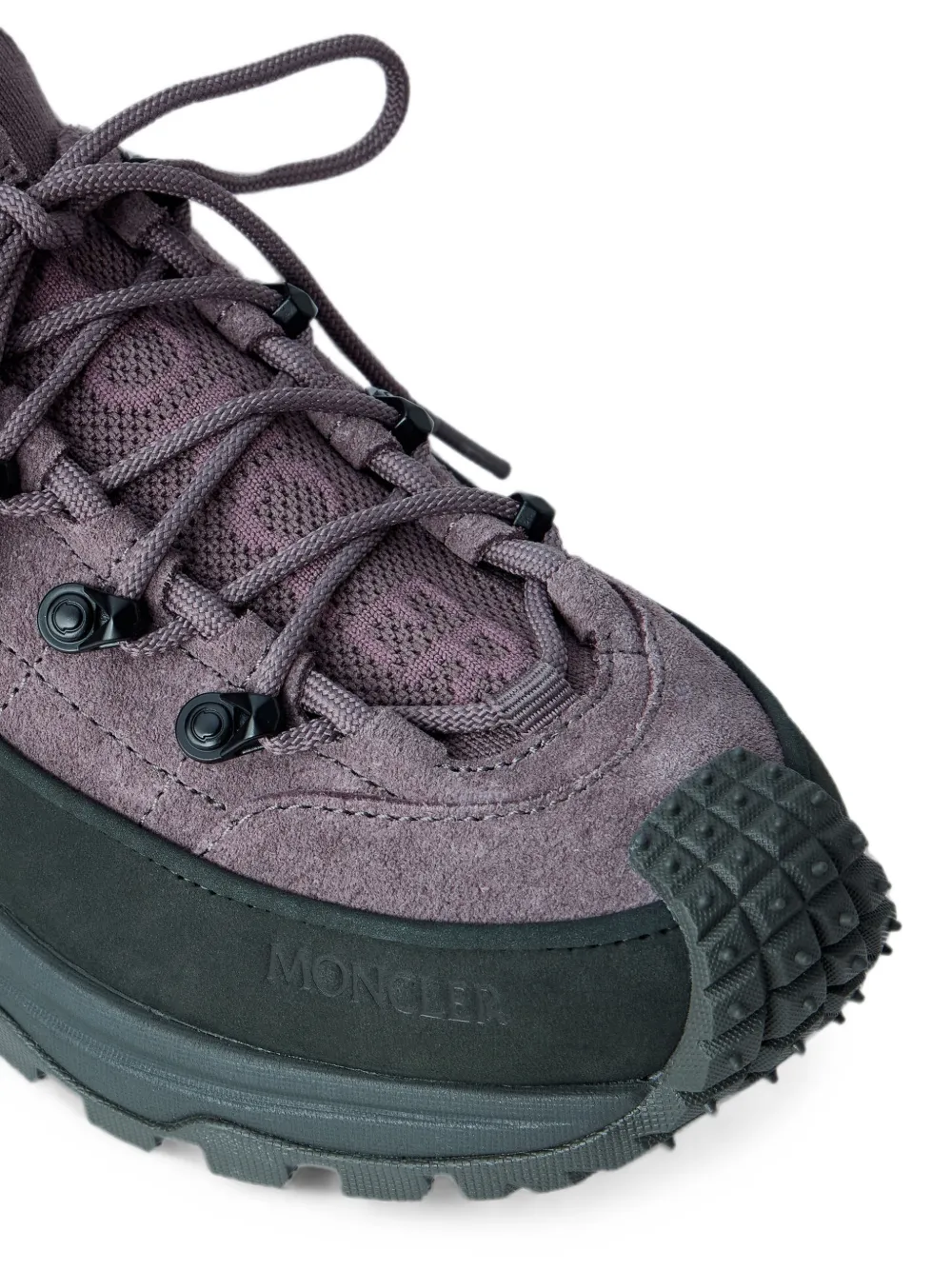 Moncler Trailgrip Lite3 nubuck en suède sneakers Paars