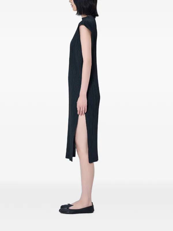 Pleats Please Issey Miyake プリーツノースリーブ ドレス | ブラック