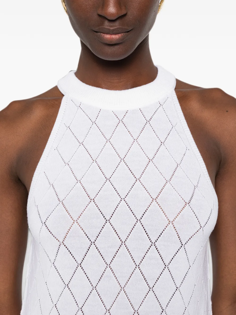 Balmain Tanktop met logo Wit