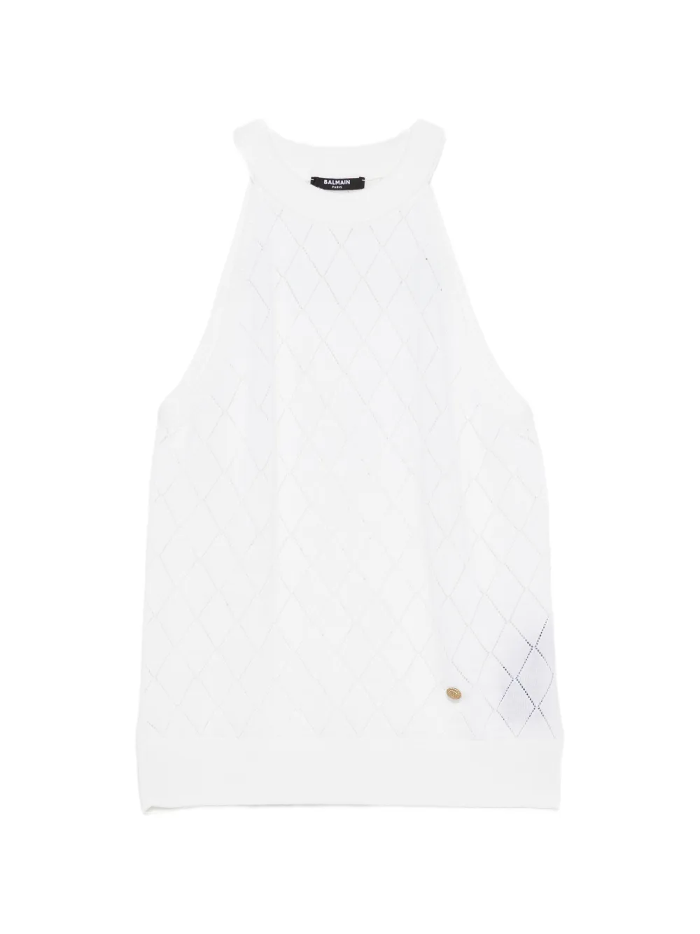 Balmain sleeveless tank top - Bianco