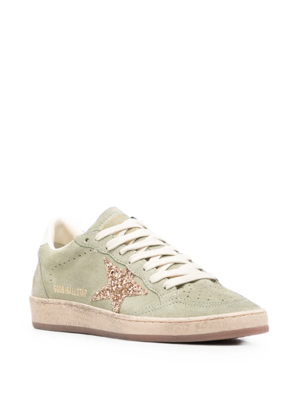 Golden Goose Ball Star suede sneakers Groen
