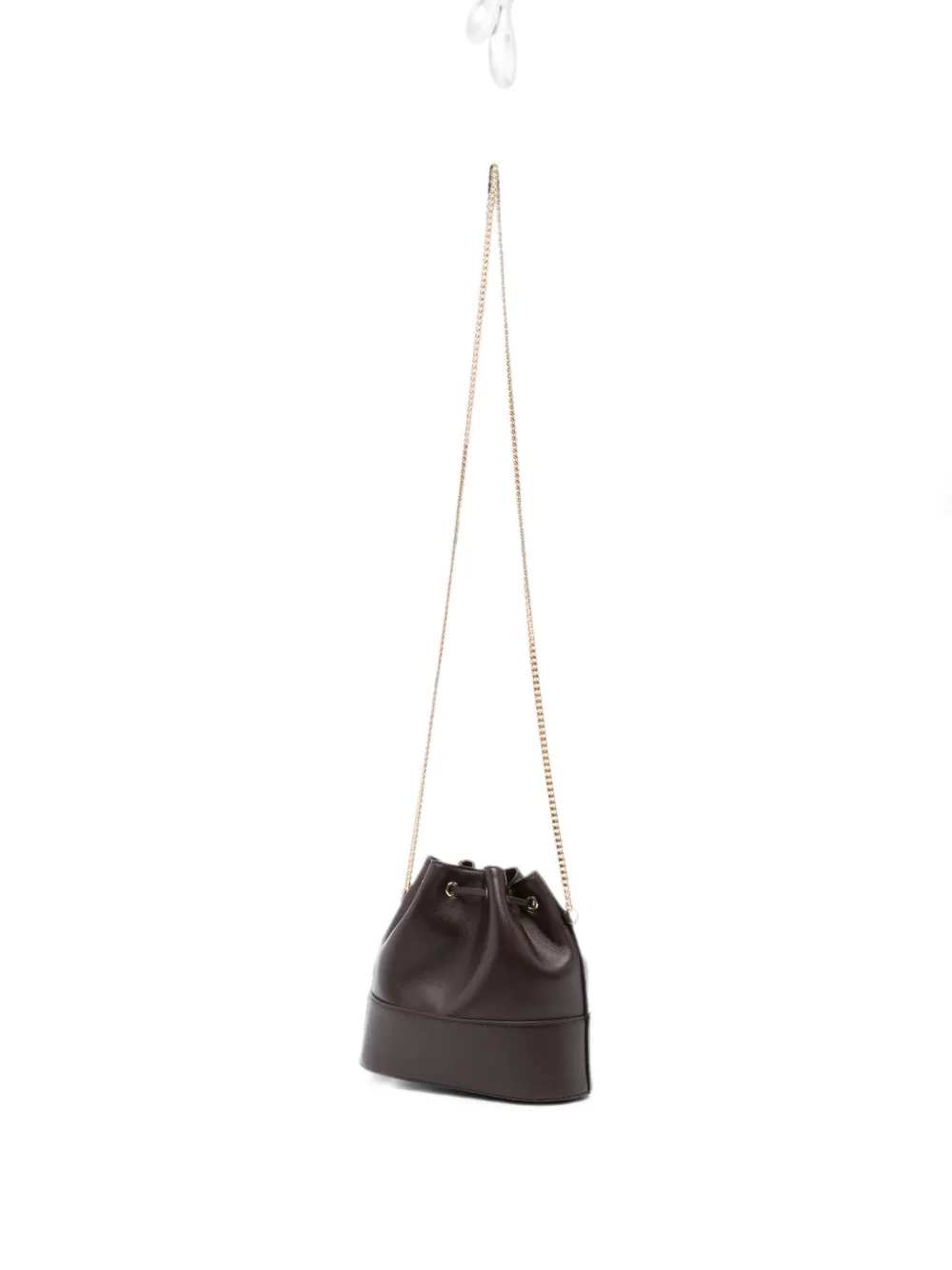 Valentino Garavani Kleine VLogo Signature bucket-tas van nappa leer Bruin