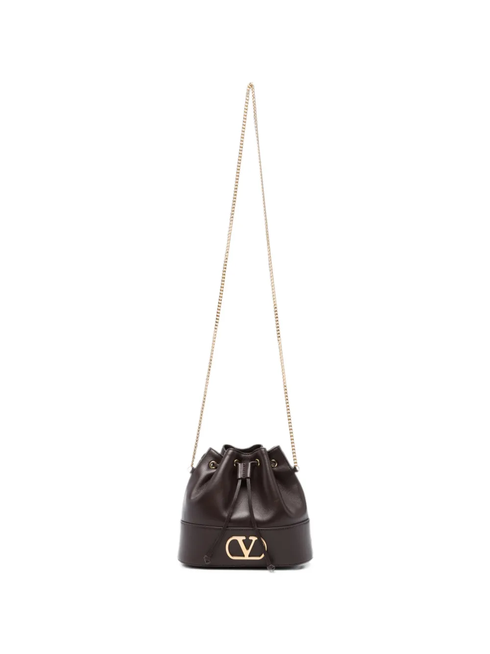 Valentino Garavani chain-strap shoulder bag - Braun