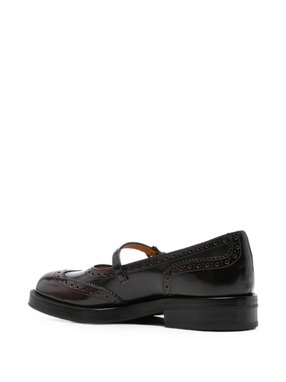 Church's Sheila brogue-detail buckle-fastening loafers Rood