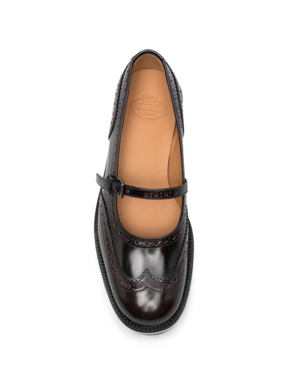 Church's Sheila brogue-detail buckle-fastening loafers Rood