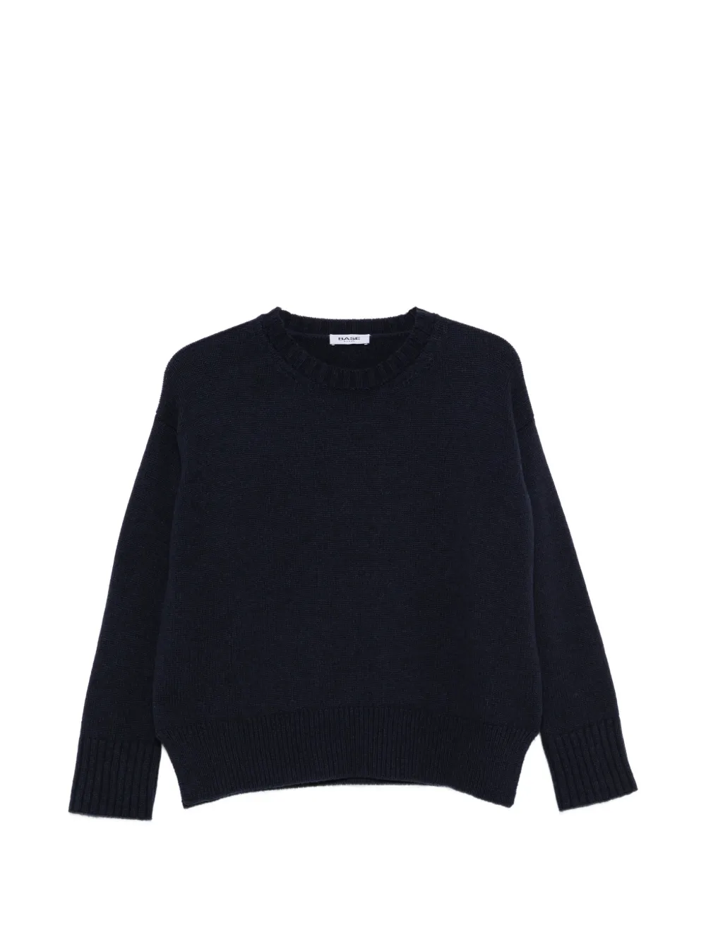 base crew-neck sweater - Blau