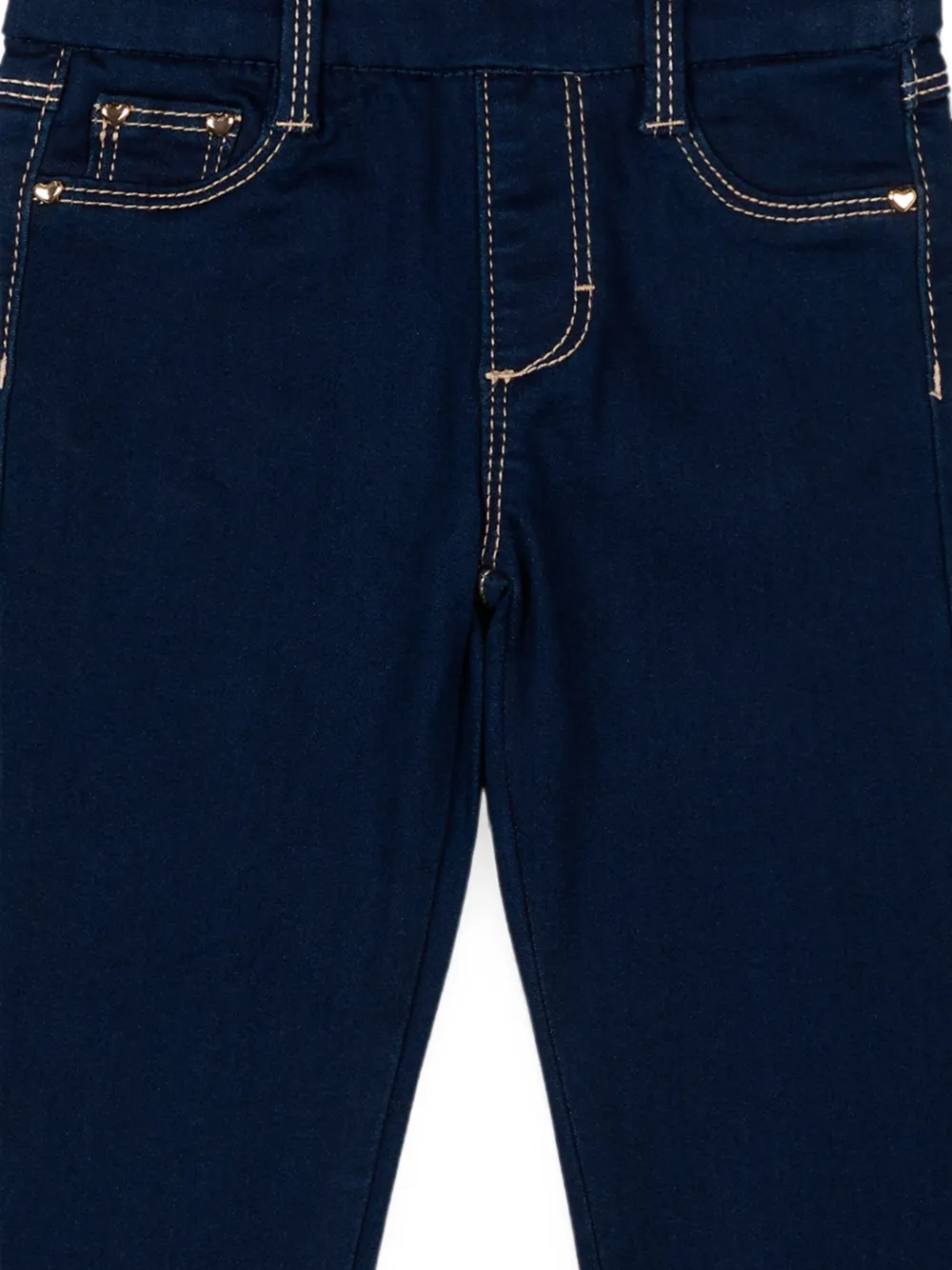 Mayoral Jeans met geborduurd hart Blauw