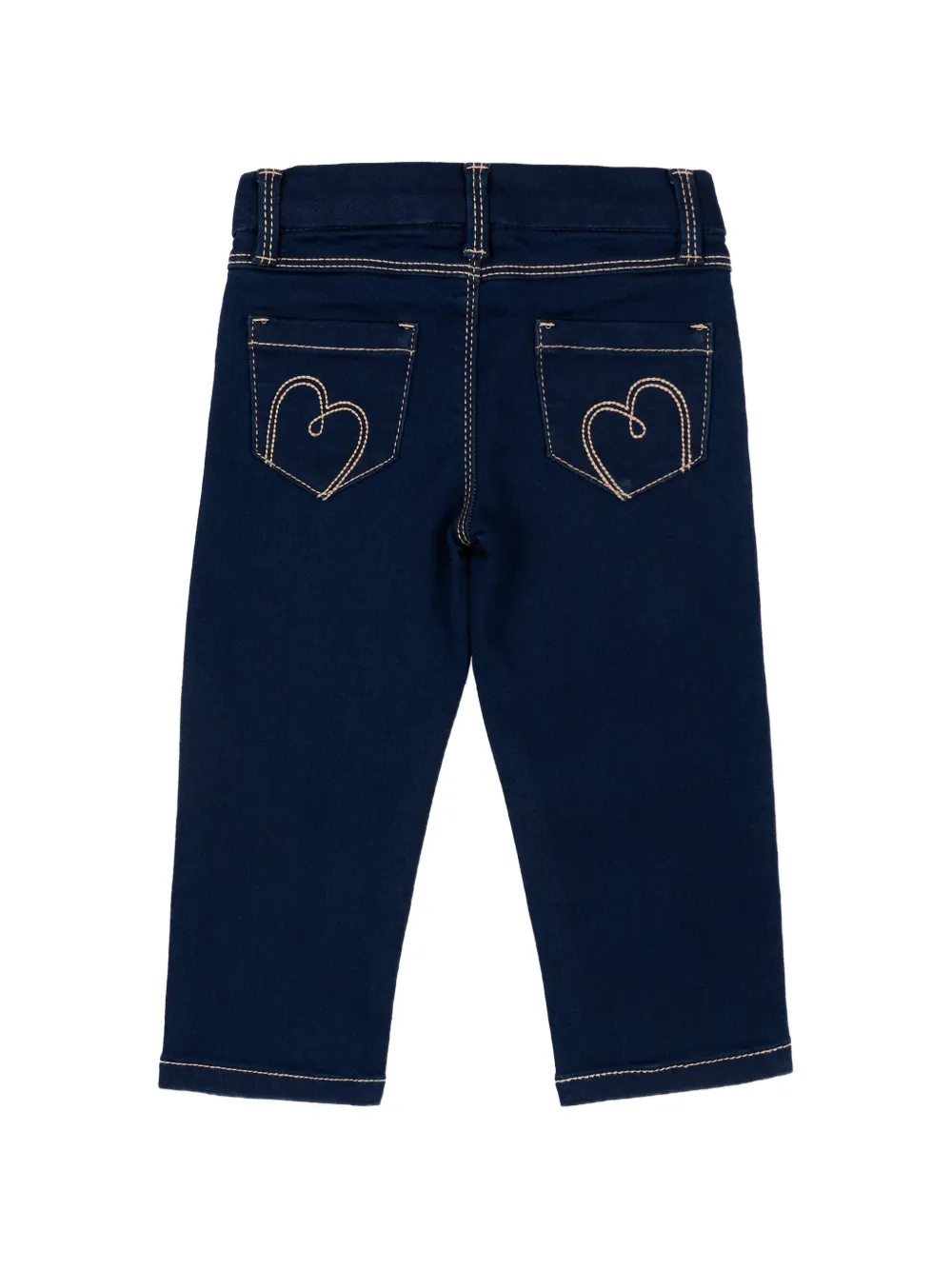 Mayoral Jeans met geborduurd hart Blauw
