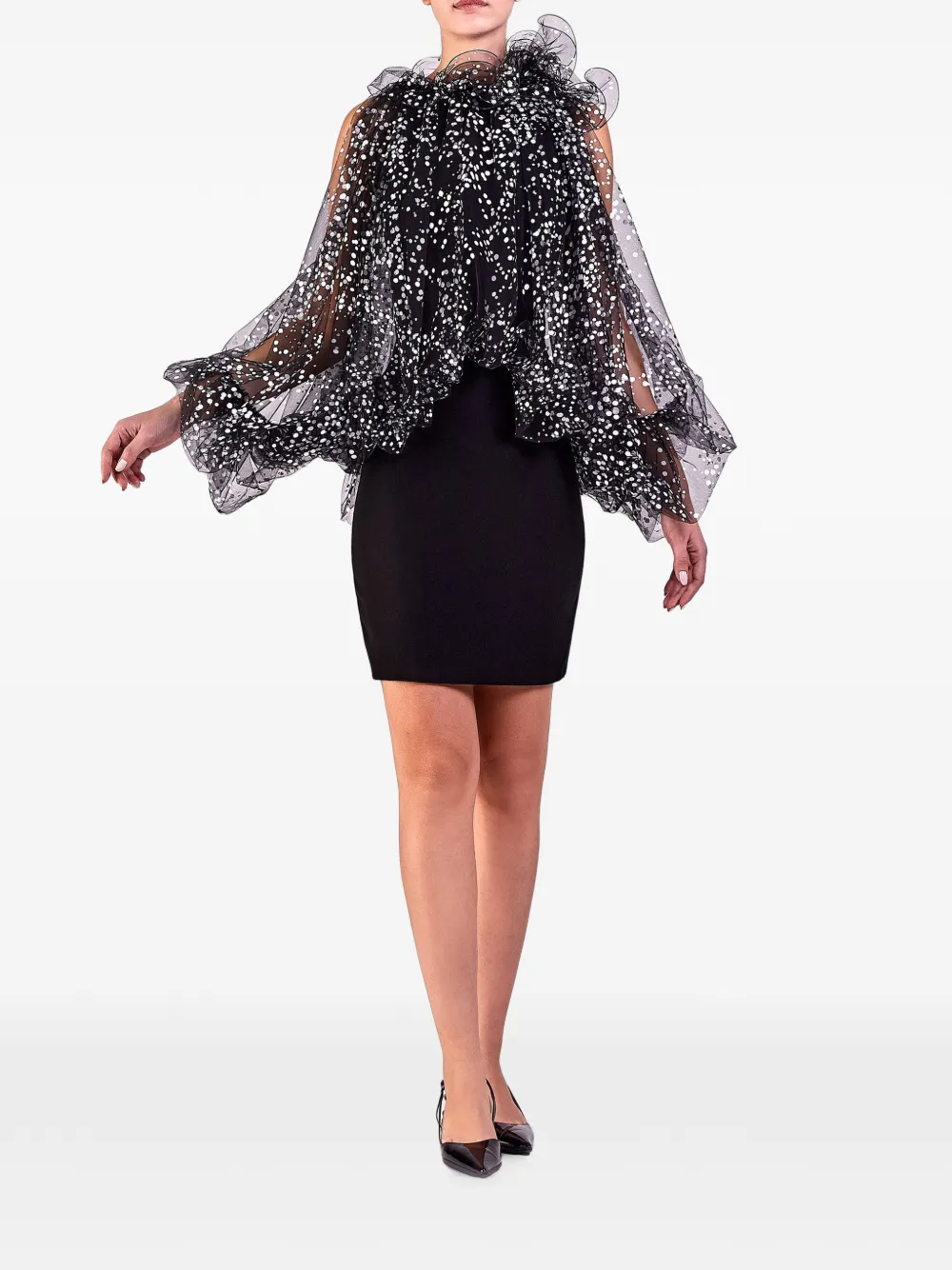 Gemy Maalouf High waist mini-rok Zwart