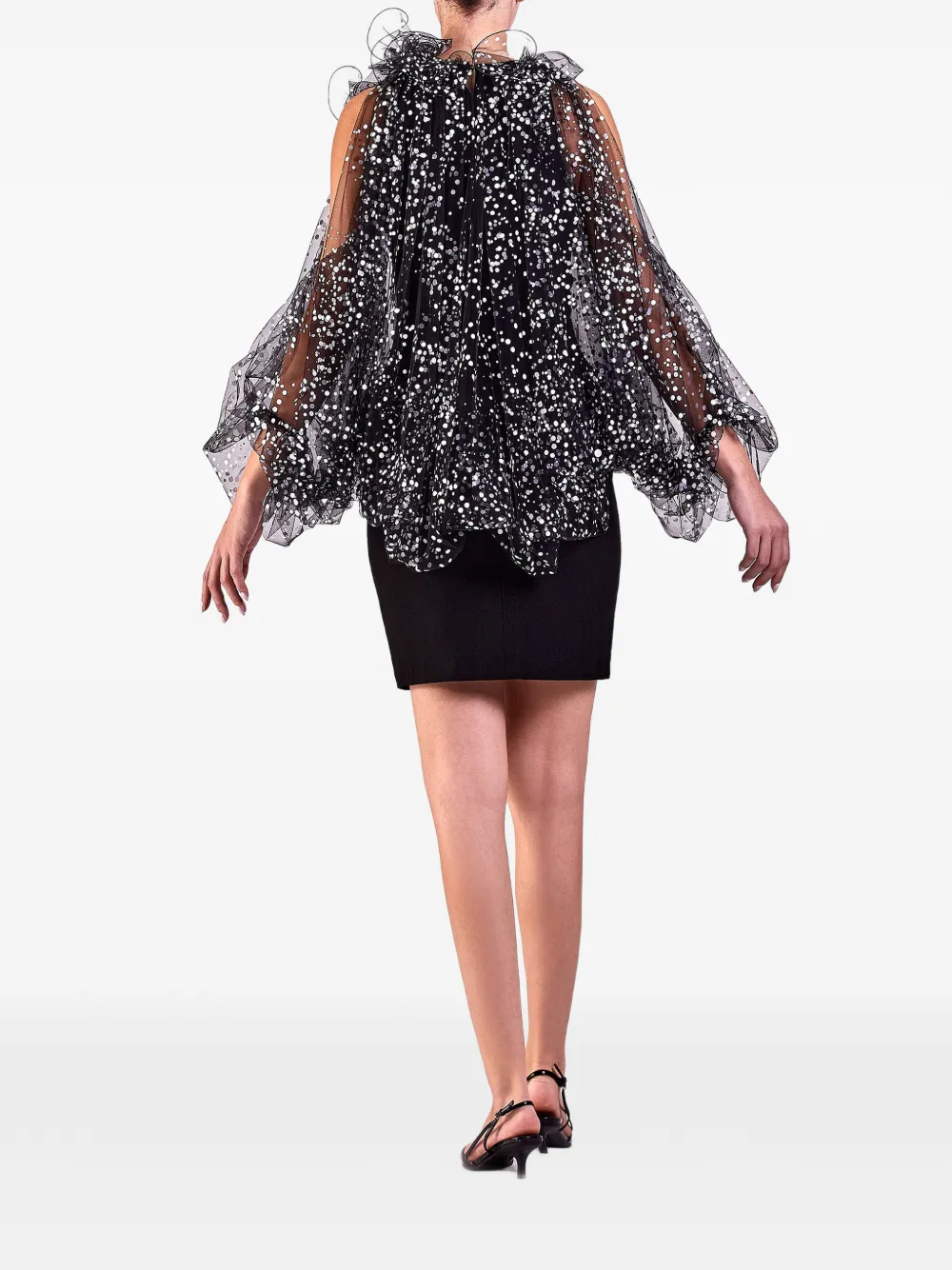 Gemy Maalouf High waist mini-rok Zwart
