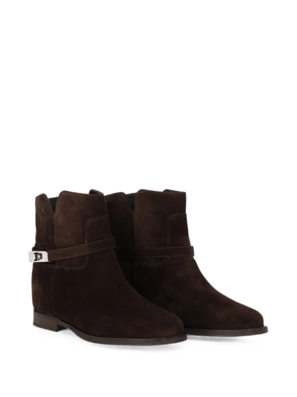 Via Roma 15 buckle-fastening ankle boots Bruin