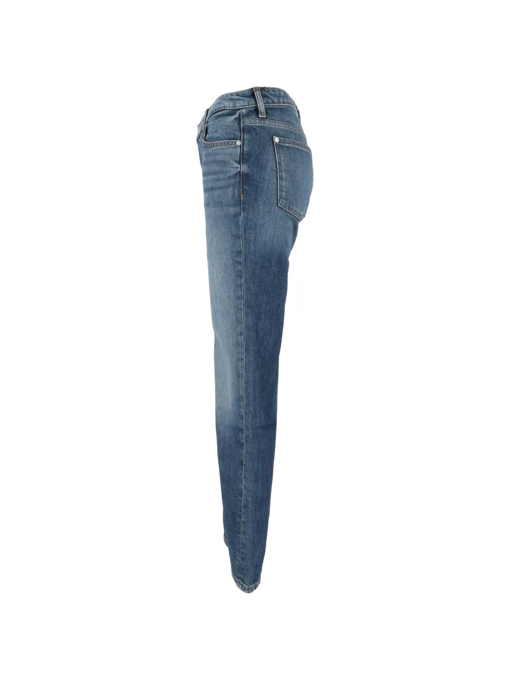 7 For All Mankind Low Cigarette straight jeans Blauw