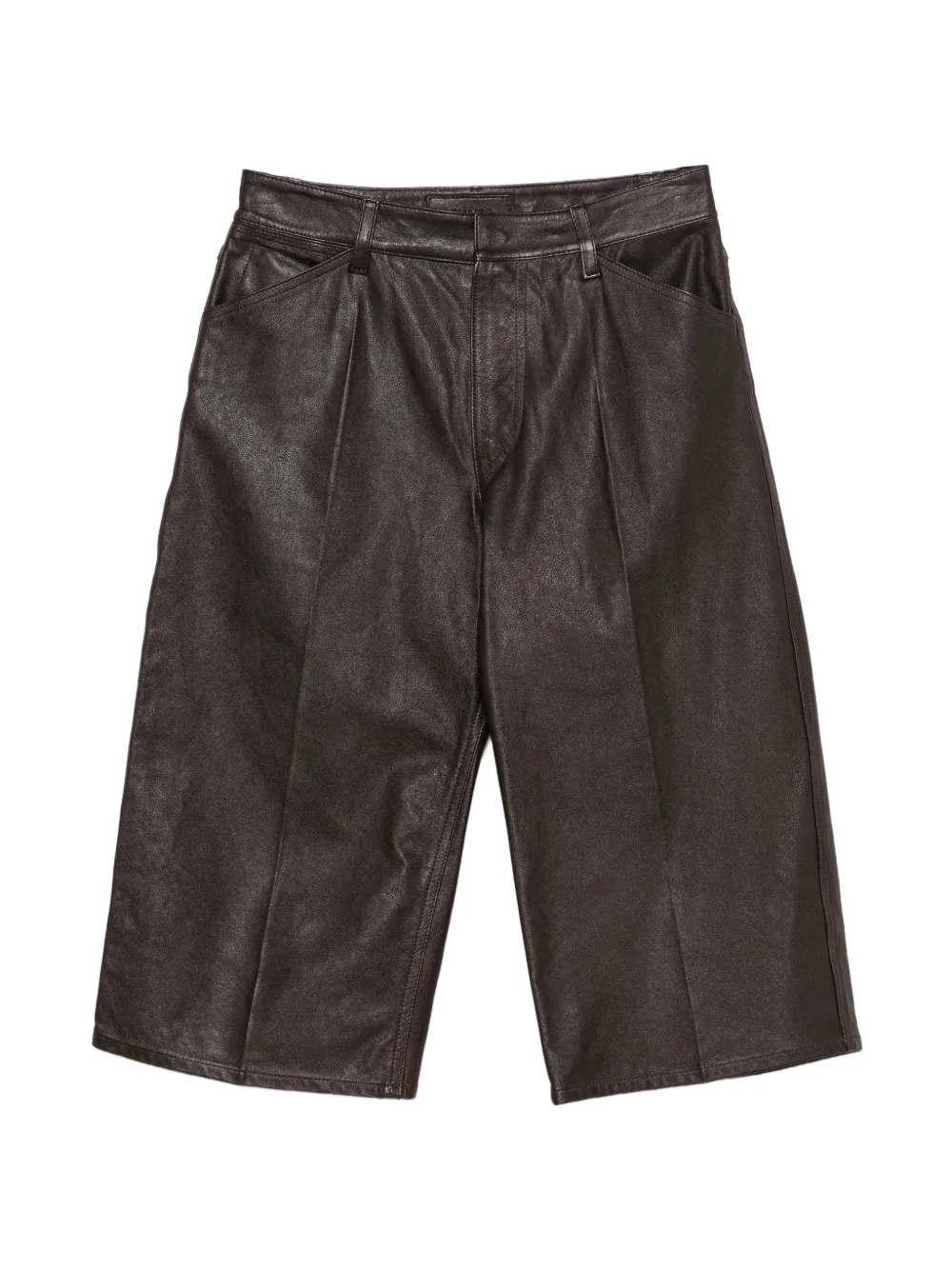 LEMAIRE leather shorts