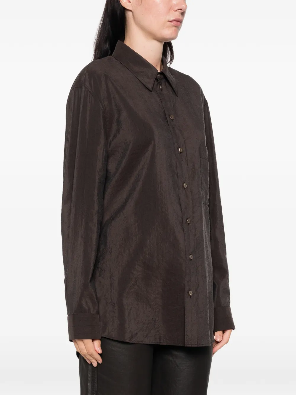 LEMAIRE Button-down blouse Bruin