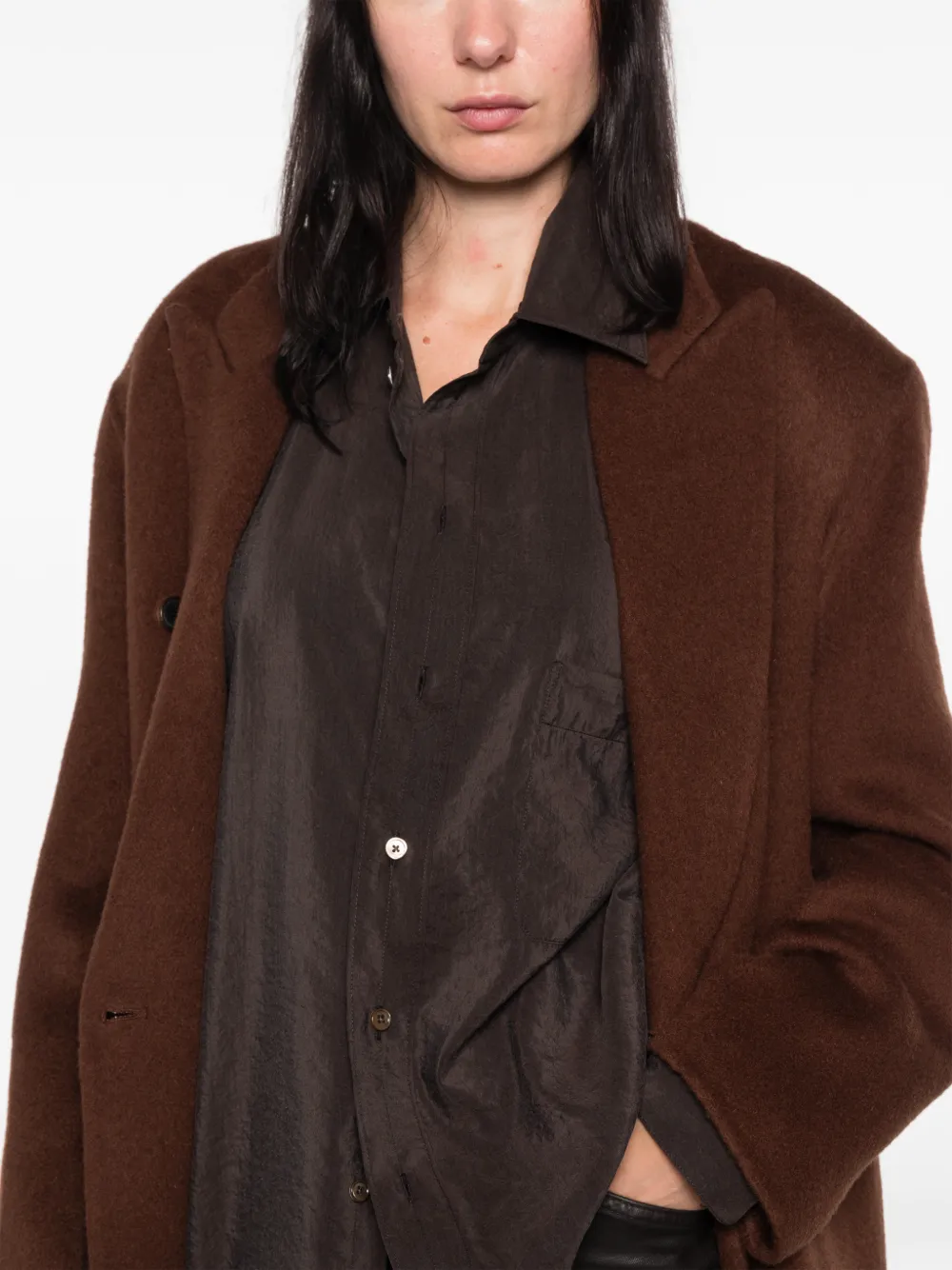 LEMAIRE Button-down blouse Bruin