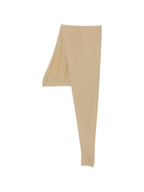 LEMAIRE fine-knit ribbed-trim scarf