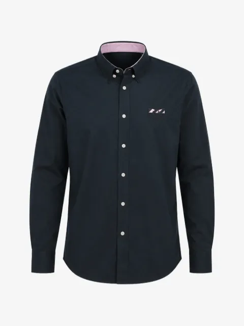 Eden Park button-down logo-patch shirt