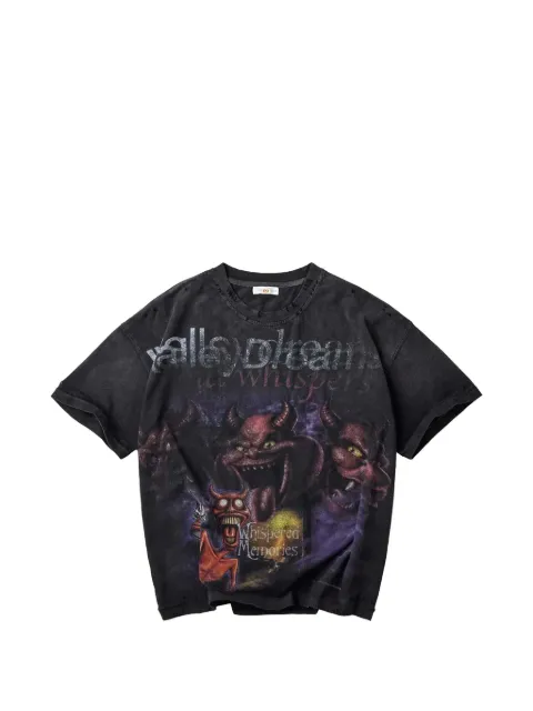 Vale graphic-print distressed T-shirt