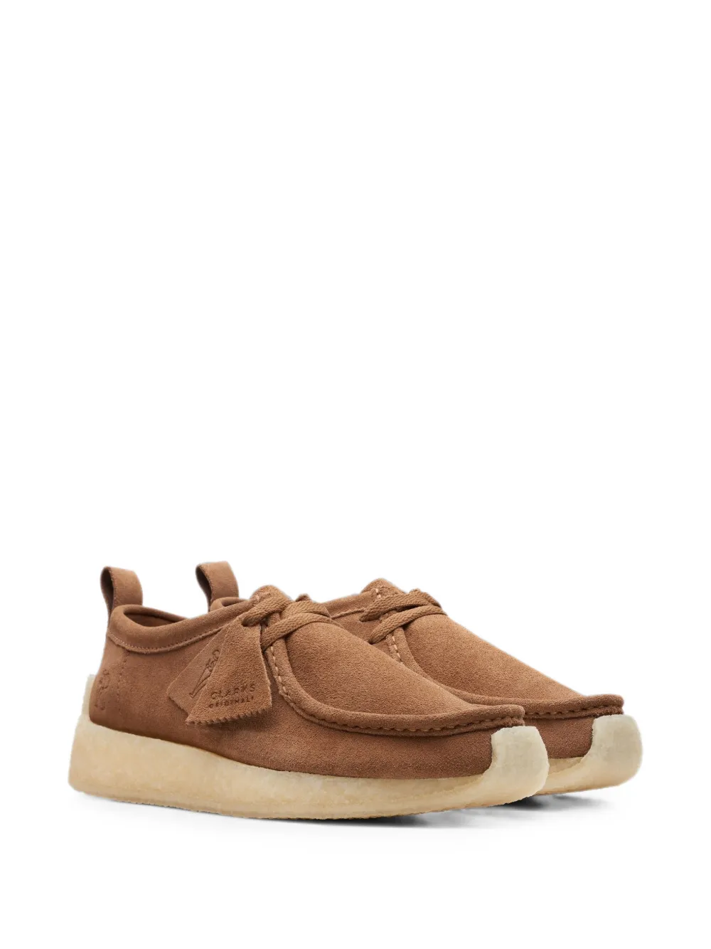 Clarks Originals Rossendale suède derby veterschoenen Bruin