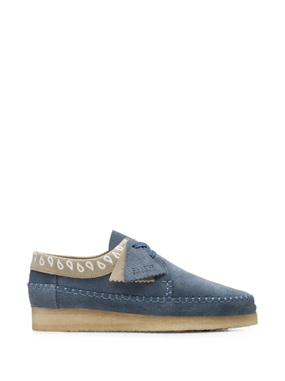 Clarks Originals Weaver Derby-Schuhe mit Ziernähten - Blau