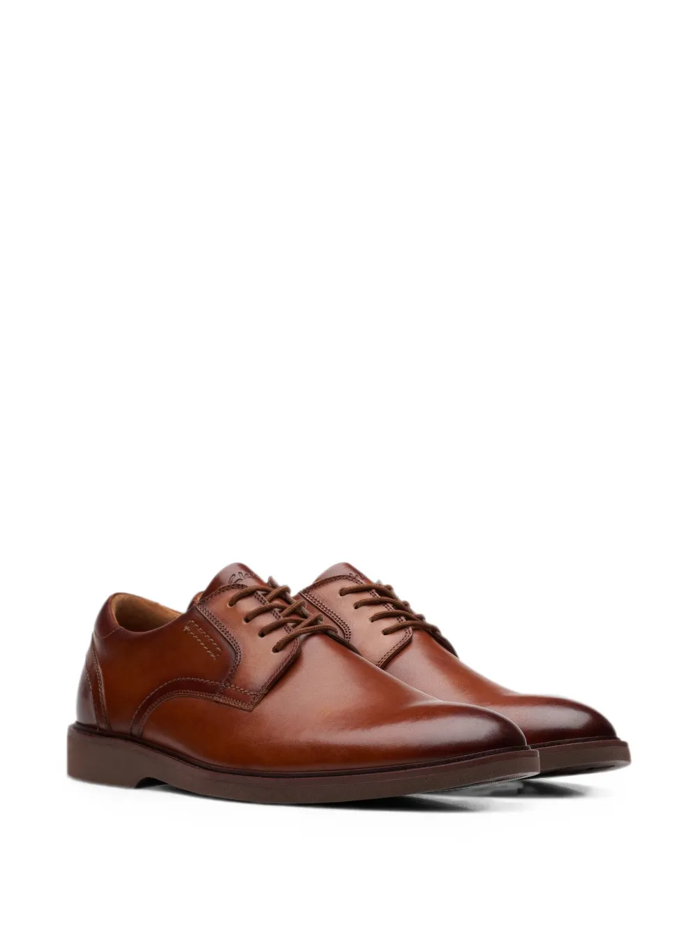 Clarks Originals Malwood Lace leren derby schoenen Bruin