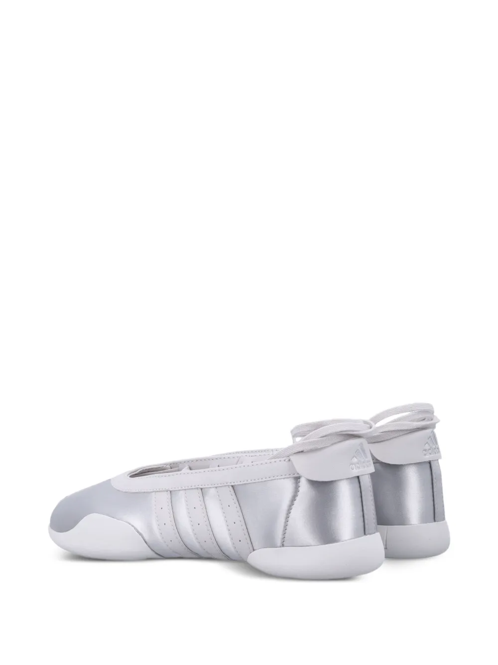 adidas Metallic ballerina's met veters Zilver