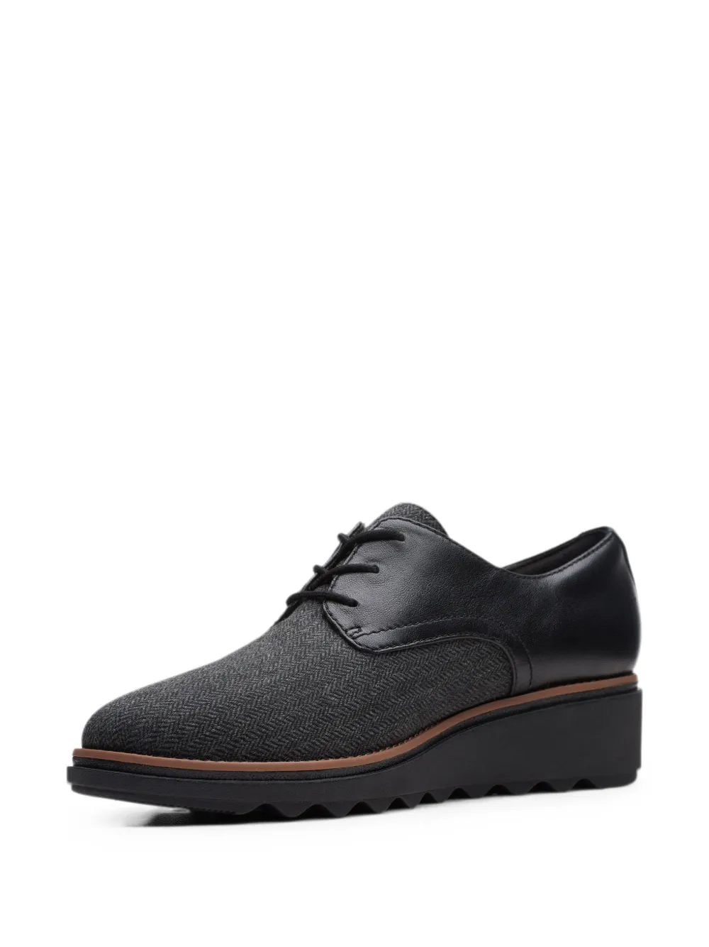 Clarks Originals Sharon Rae derby veterschoenen Zwart