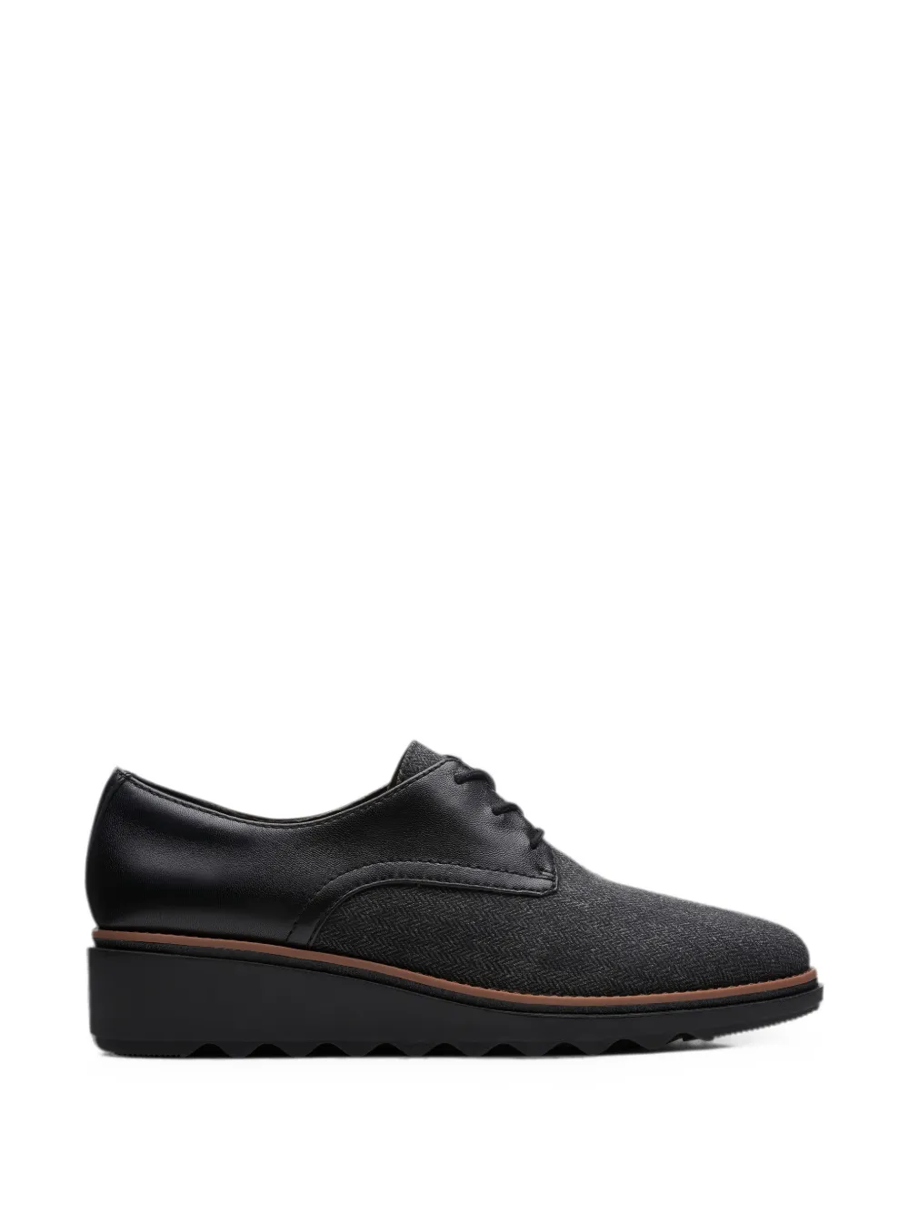 Clarks Originals Sharon Rae derby veterschoenen Zwart