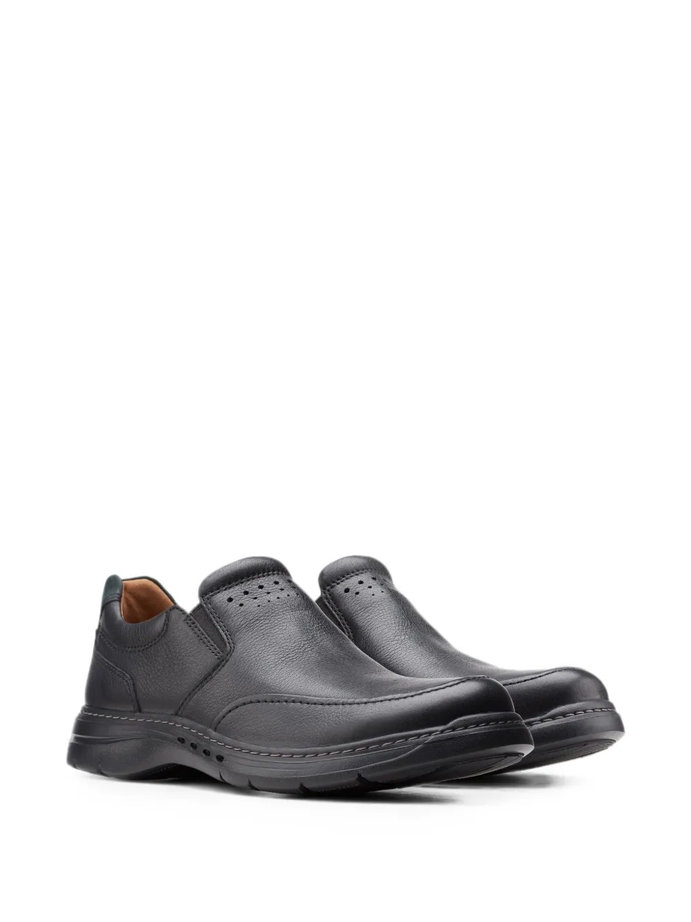 Clarks Originals Un Brawley Step leren schoenen Zwart