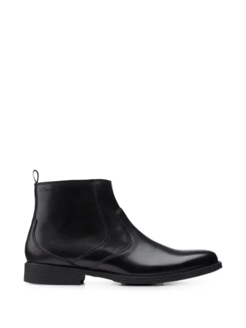 Clarks Originals Whiddon Zip leather ankle boots